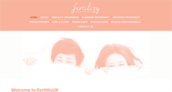 Desktop Screenshot of fertilityuk.org
